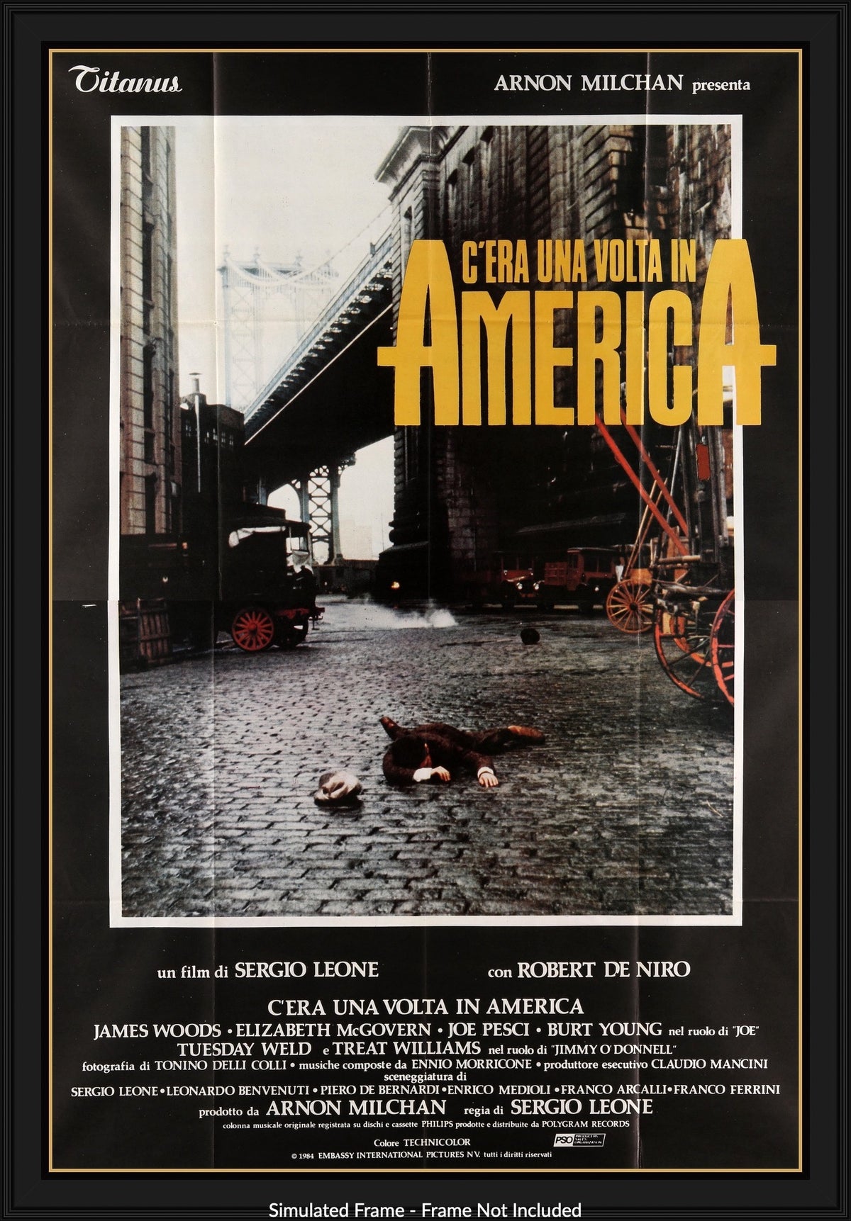 Once Upon a Time in America (1984) original movie poster for sale at Original Film Art - Vintage Movie Posters