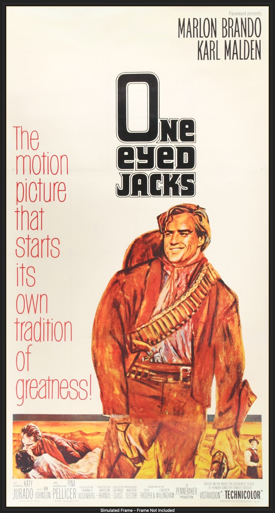 One Eyed Jacks (1961) original movie poster for sale at Original Film Art - Vintage Movie Posters