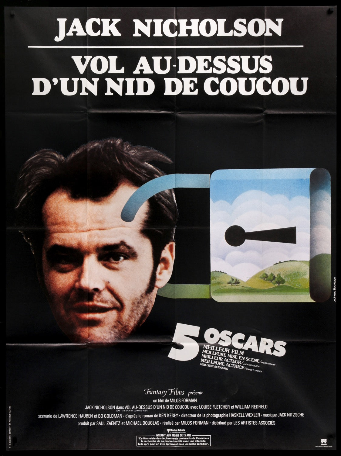 One Flew Over the Cuckoo&#39;s Nest (1975) original movie poster for sale at Original Film Art - Vintage Movie Posters