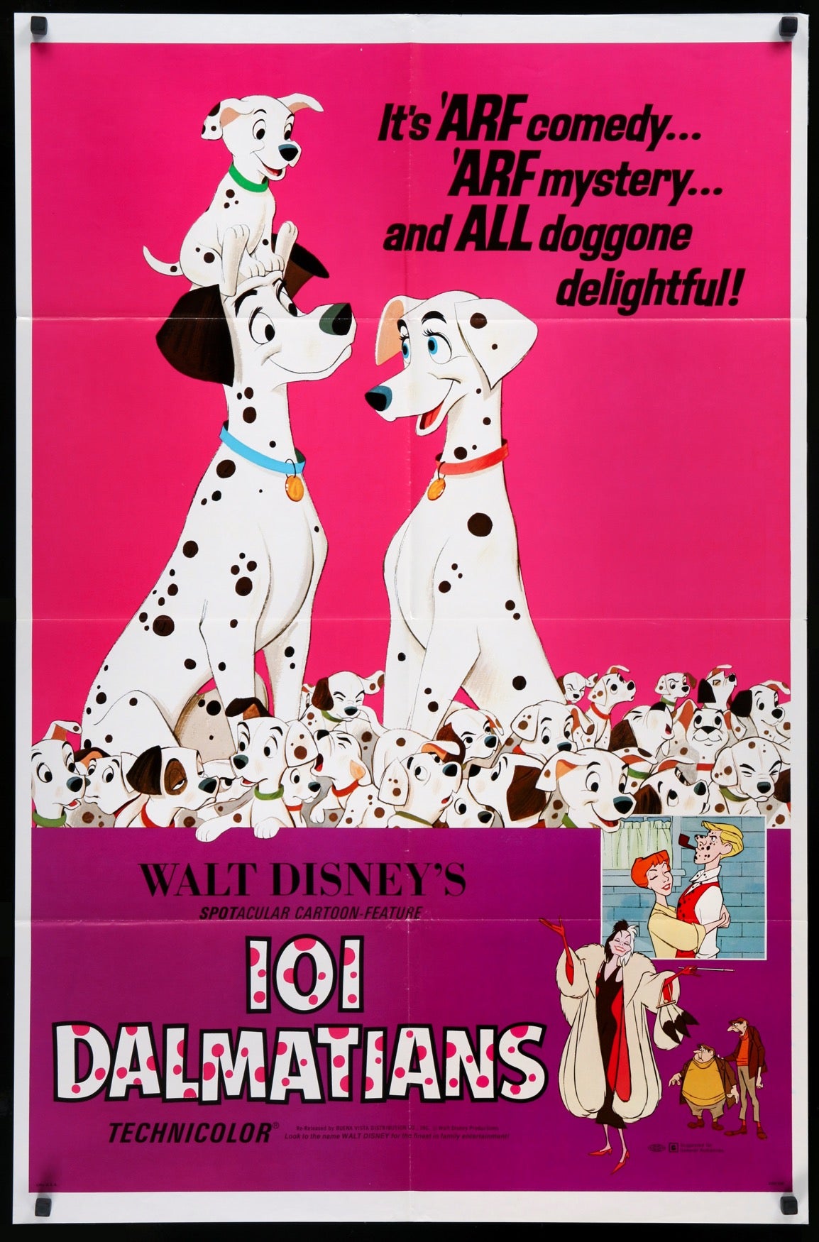 101 Dalmatians (1961) original movie poster for sale at Original Film Art