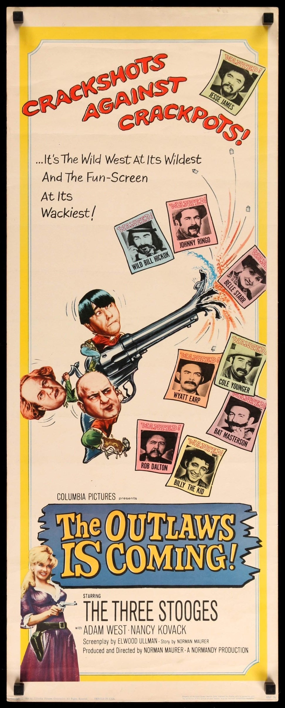The Outlaws Is Coming! (1965) original movie poster for sale at Original Film Art