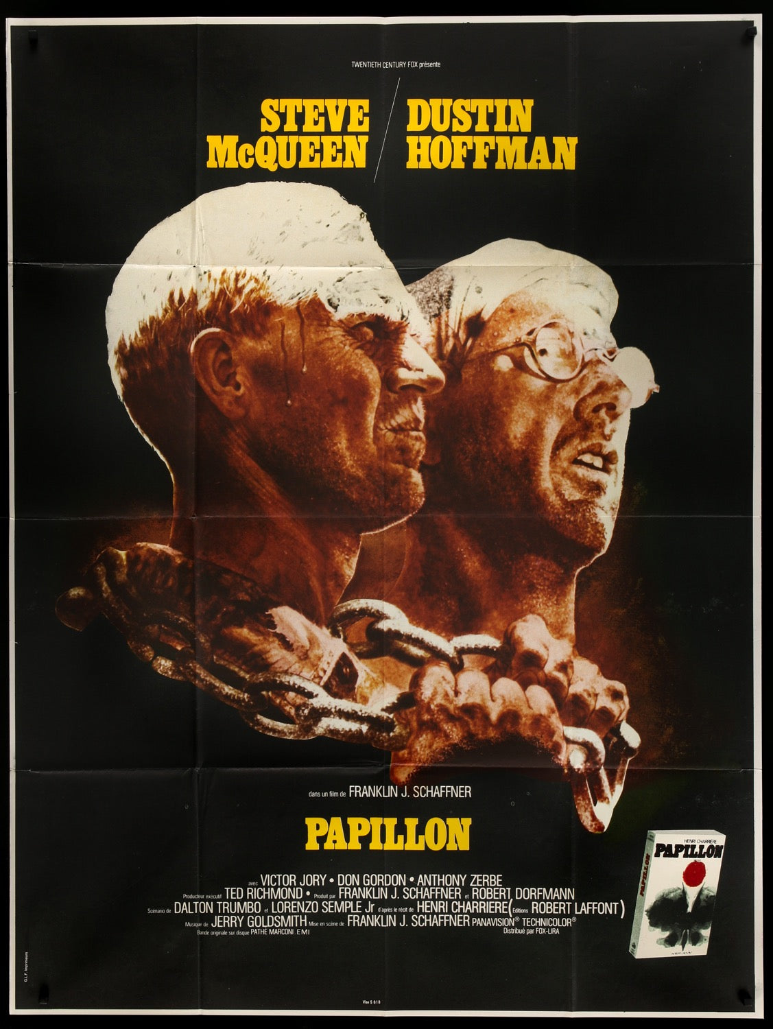 Papillon (1973) original movie poster for sale at Original Film Art - Vintage Movie Posters