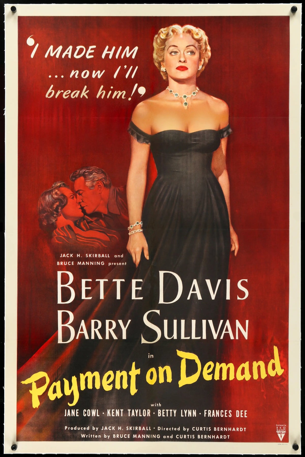 Payment on Demand (1951) original movie poster for sale at Original Film Art