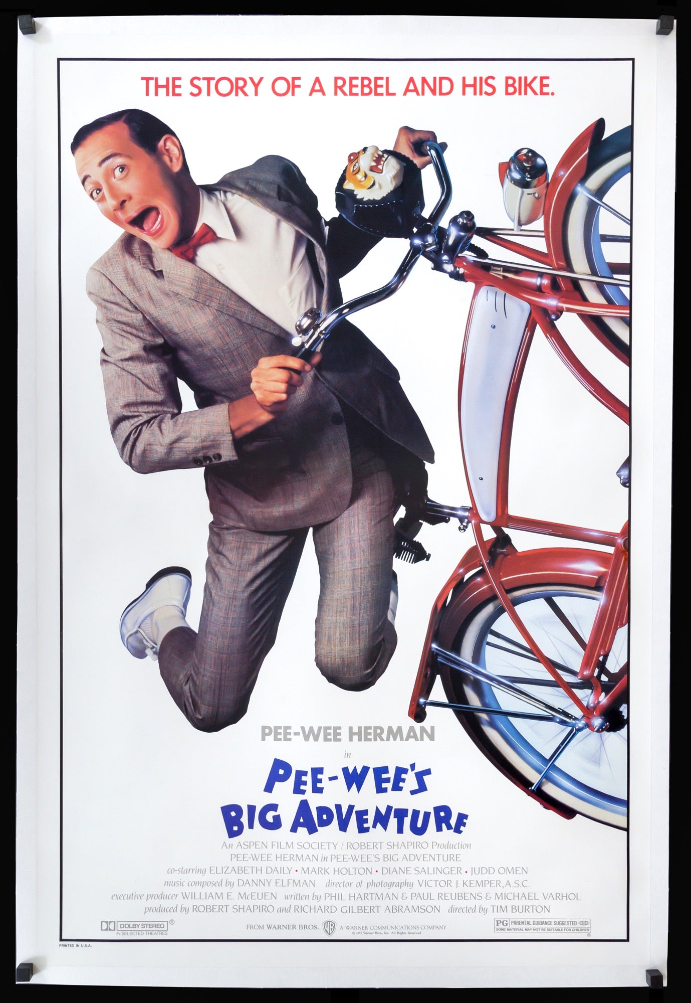 Pee-Wee's Big Adventure (1985) original movie poster for sale at Original Film Art - Vintage Movie Posters