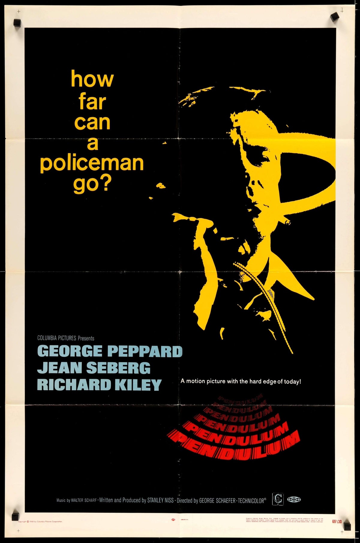 Pendulum (1969) original movie poster for sale at Original Film Art