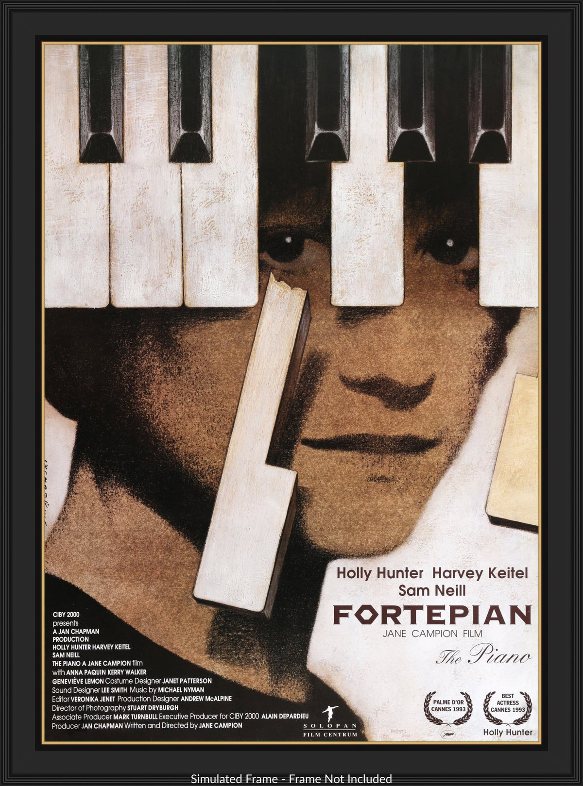 Piano (1993) original movie poster for sale at Original Film Art - Vintage Movie Posters