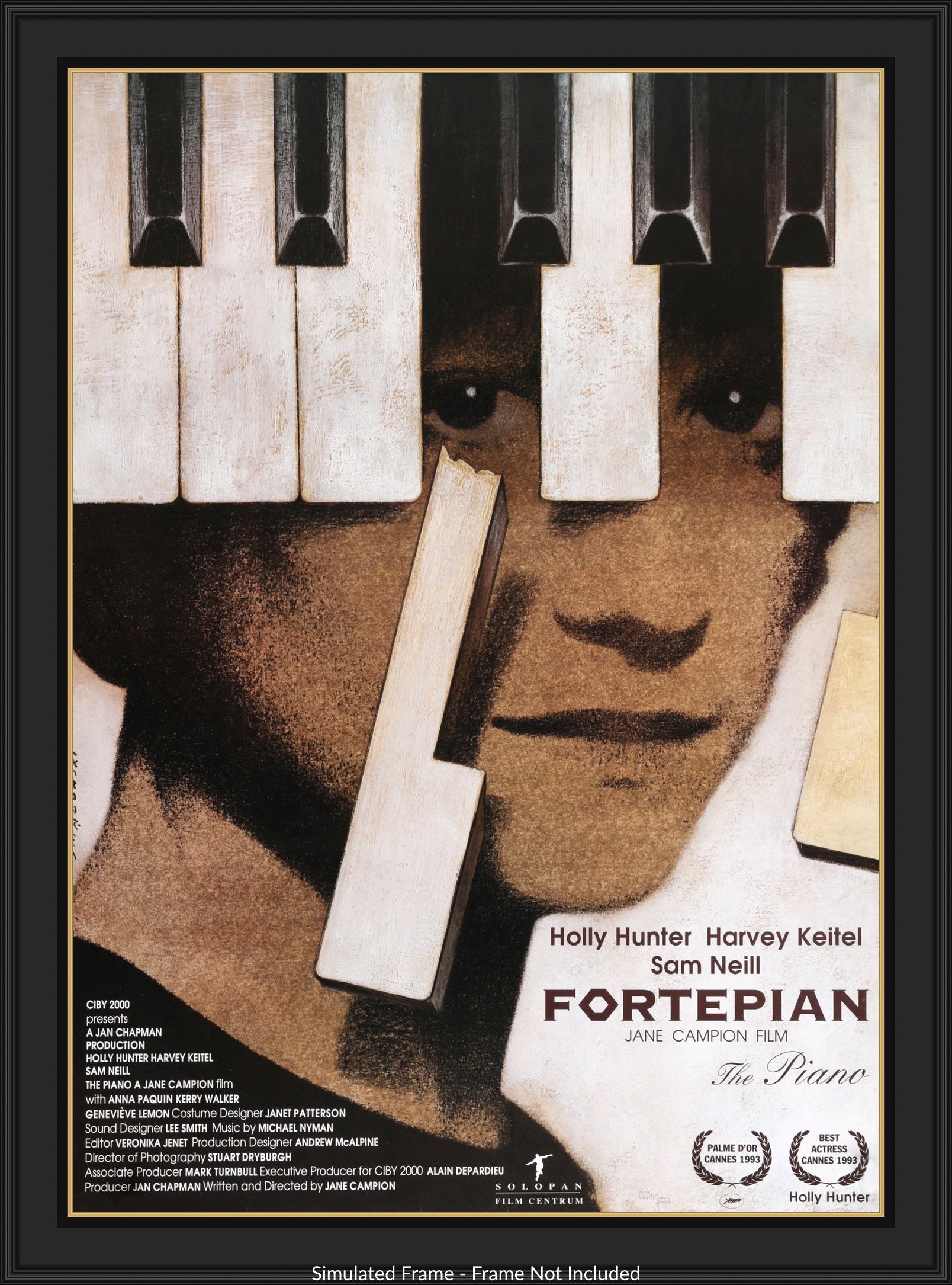 Piano (1993) original movie poster for sale at Original Film Art