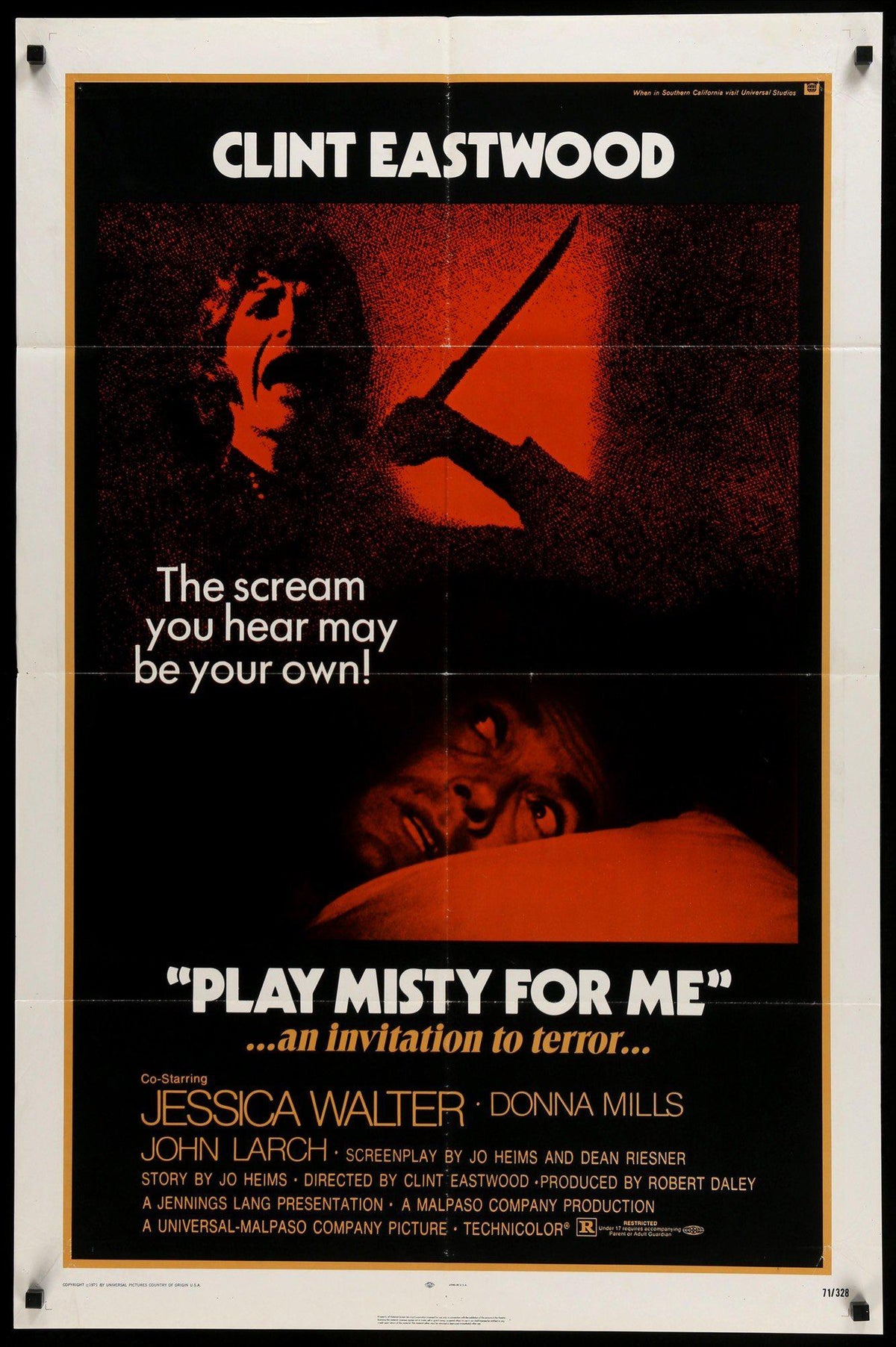 Play Misty For Me (1971) original movie poster for sale at Original Film Art - Vintage Movie Posters