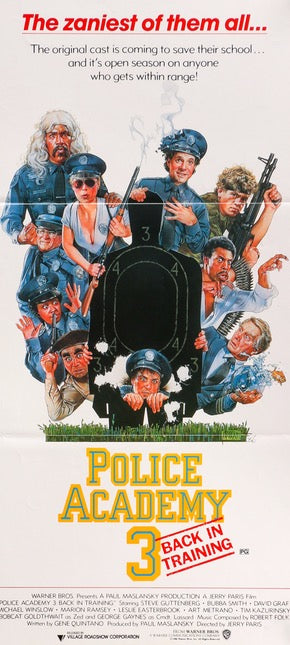 Police Academy 3: Back in Training (1986) original movie poster for sale at Original Film Art - Vintage Movie Posters