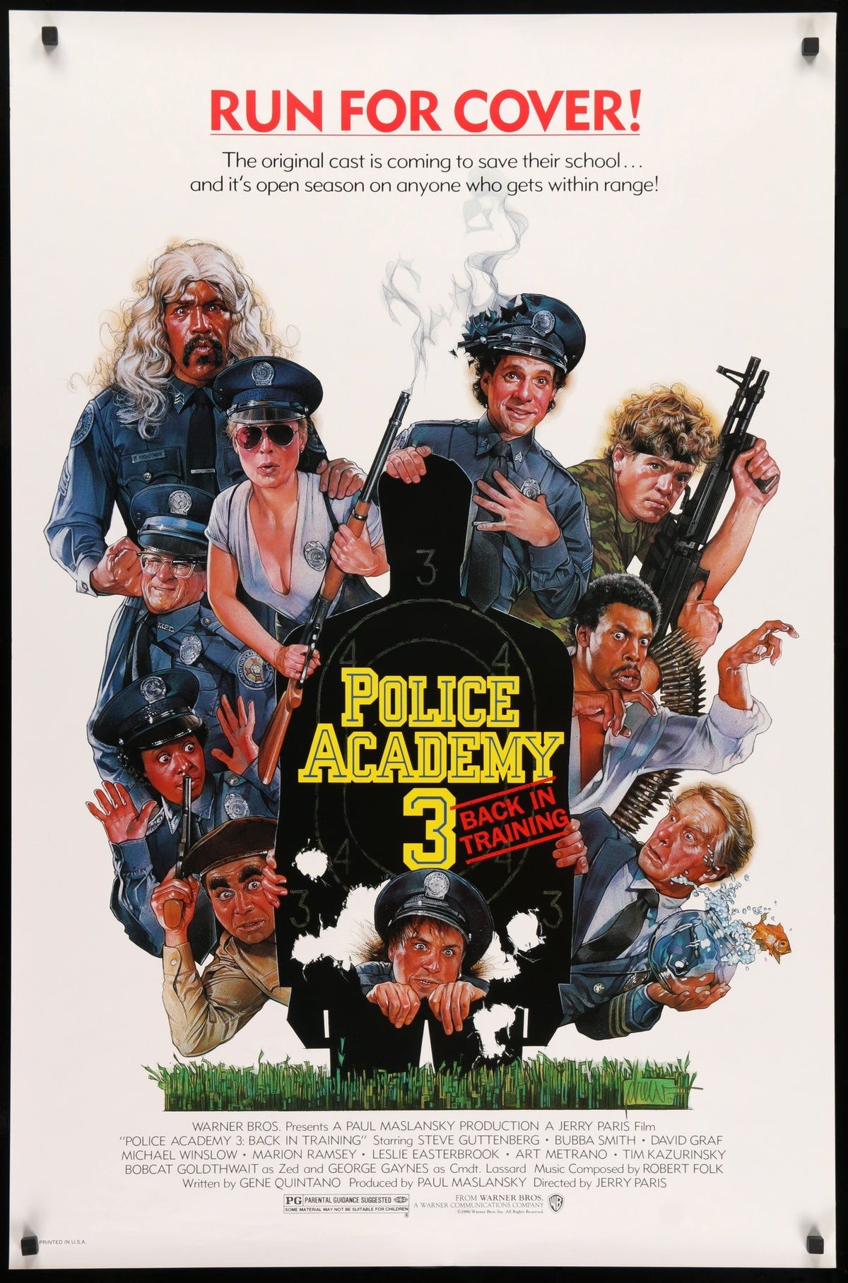 Police Academy 3: Back in Training (1986) original movie poster for sale at Original Film Art