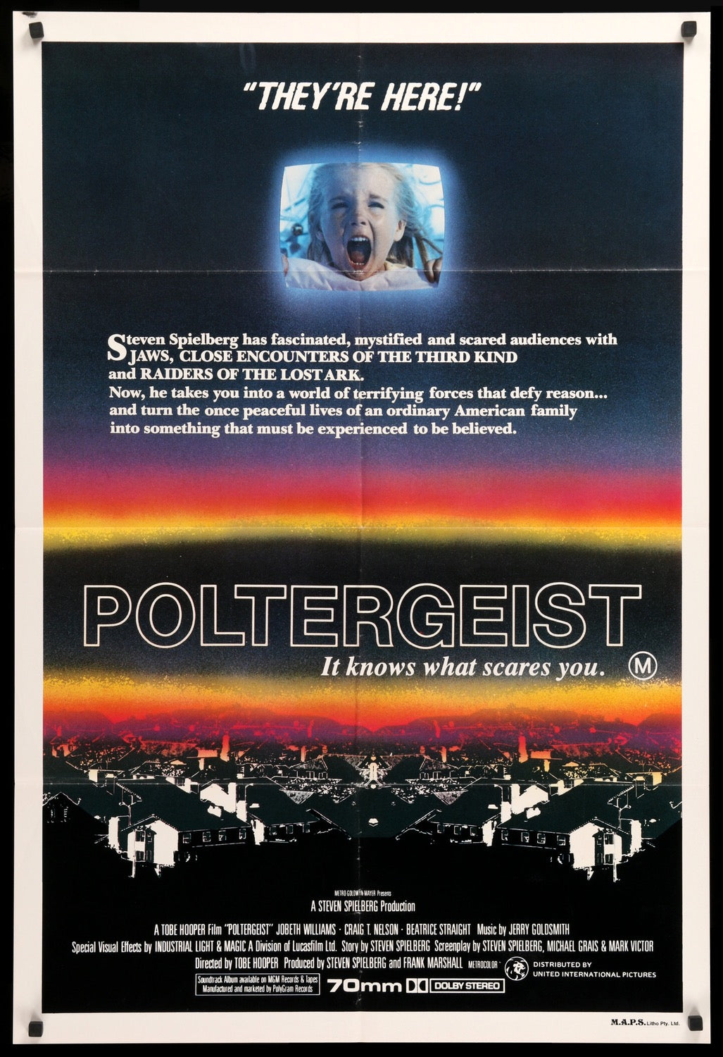 Poltergeist (1982) original movie poster for sale at Original Film Art