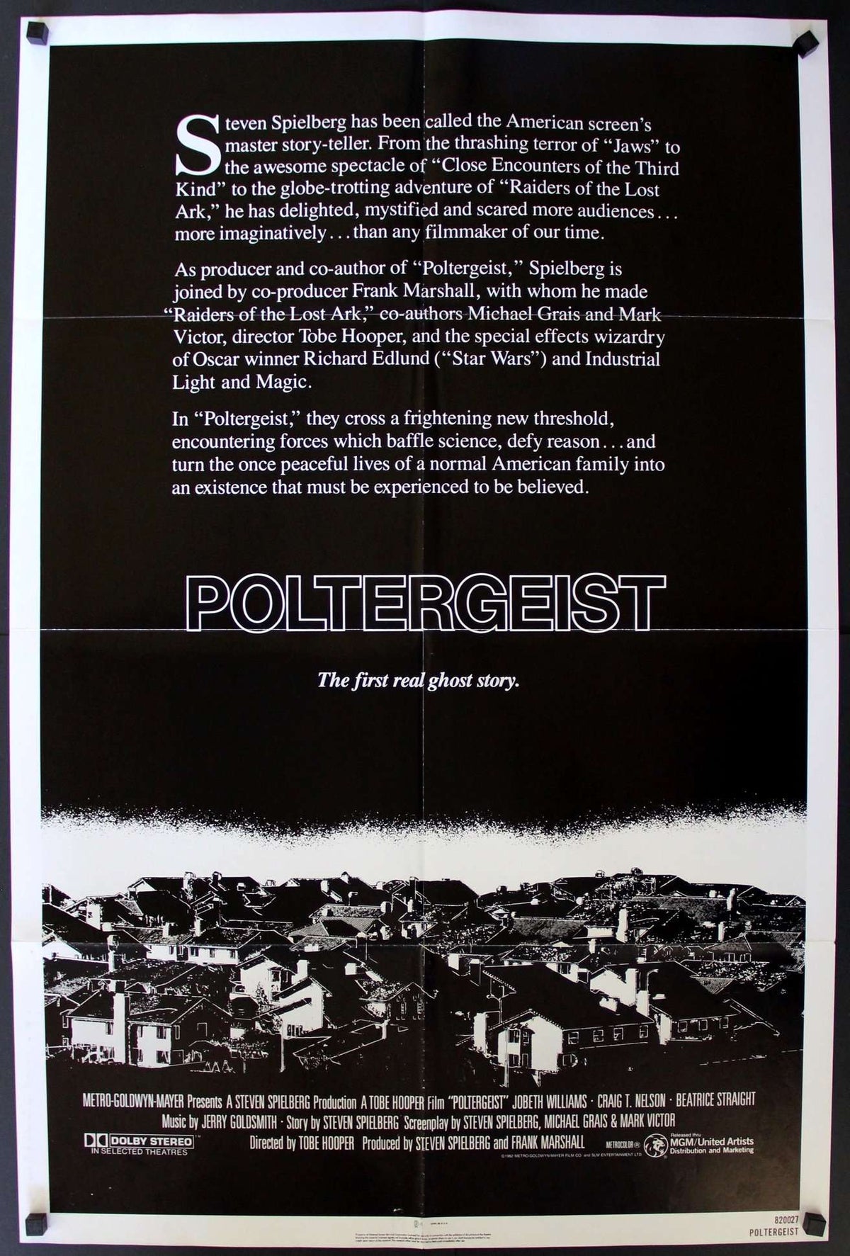 Poltergeist (1982) original movie poster for sale at Original Film Art - Vintage Movie Posters