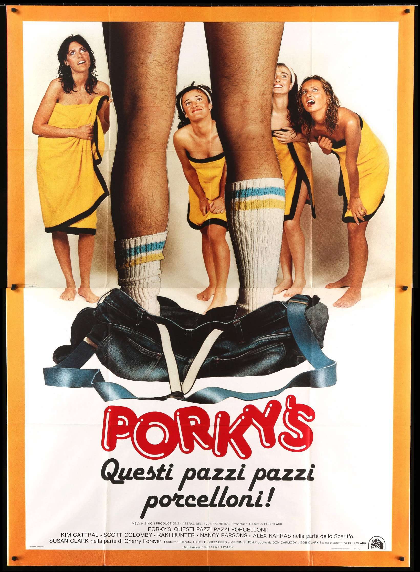 Porky's (1982) Original Italian 4 Fogli Movie Poster - Original Film Art -  Vintage Movie Posters