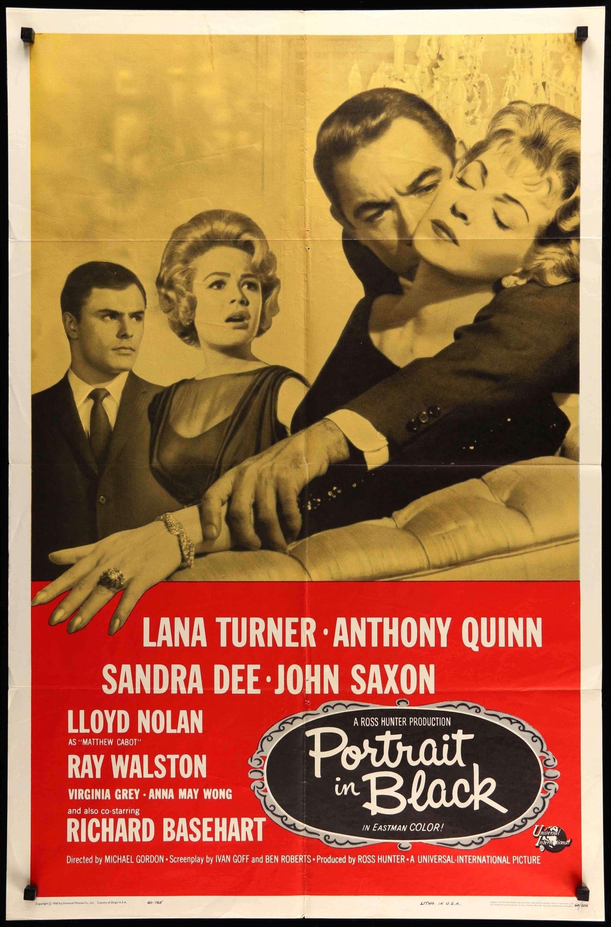 Portrait in Black (1960) original movie poster for sale at Original Film Art