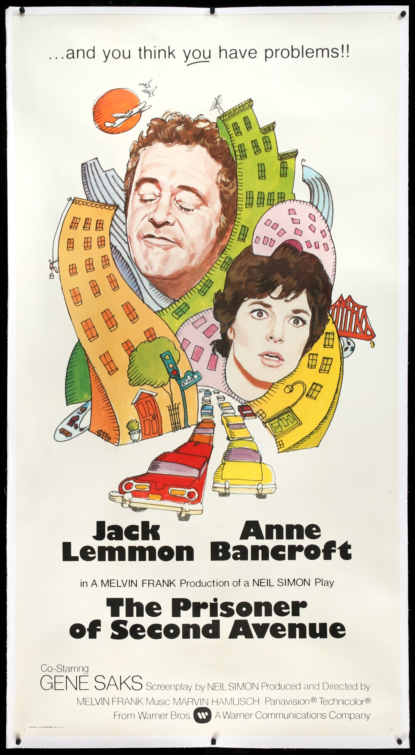 Prisoner of Second Avenue (1975) original movie poster for sale at Original Film Art - Vintage Movie Posters