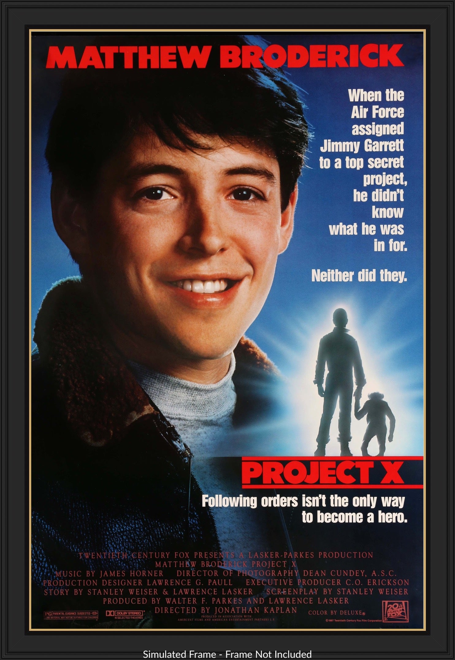 Project X (1987) original movie poster for sale at Original Film Art