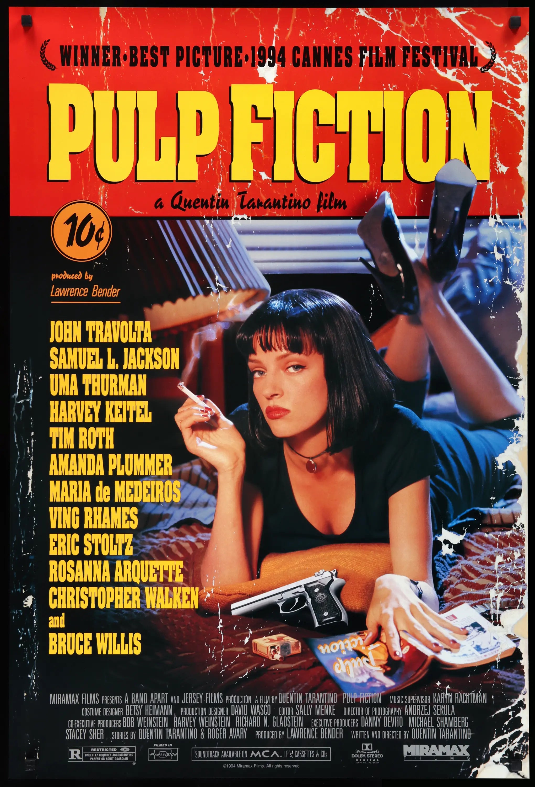 Pulp Fiction (1994) Original One-Sheet Movie Poster - Original