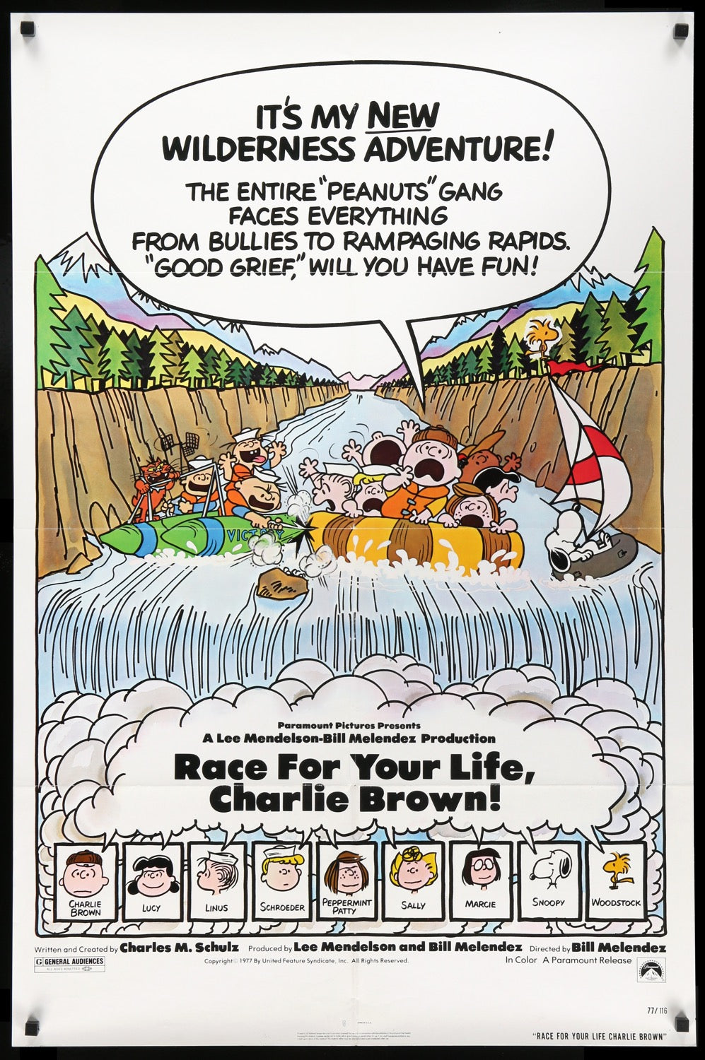 Race for Your Life, Charlie Brown (1977) original movie poster for sale at Original Film Art - Vintage Movie Posters