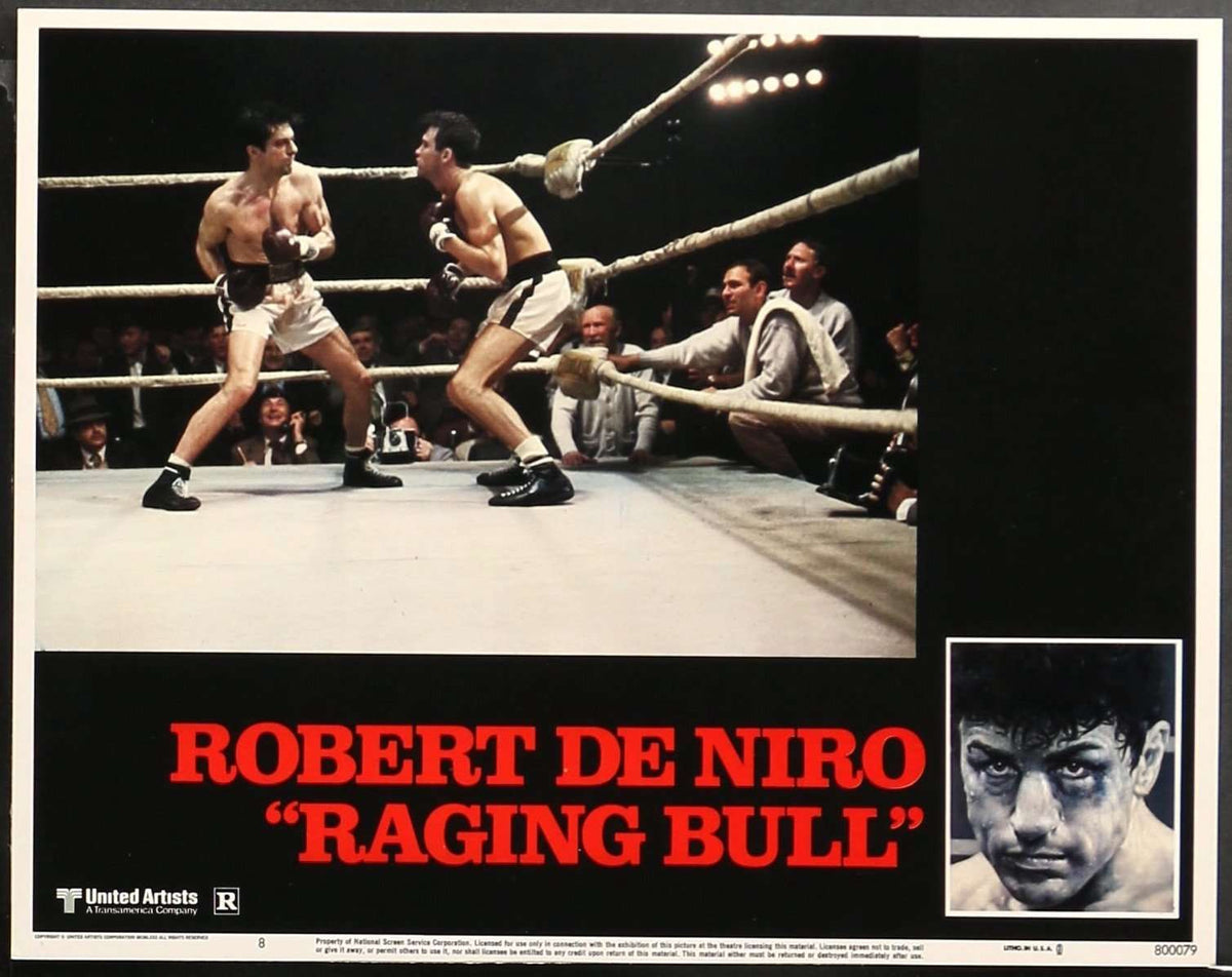 Raging Bull (1980) Lobby Card original movie poster for sale at Original Film Art - Vintage Movie Posters