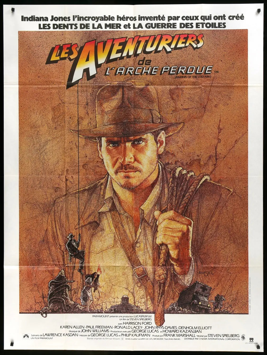 Raiders of the Lost Ark (1981) original movie poster for sale at Original Film Art - Vintage Movie Posters