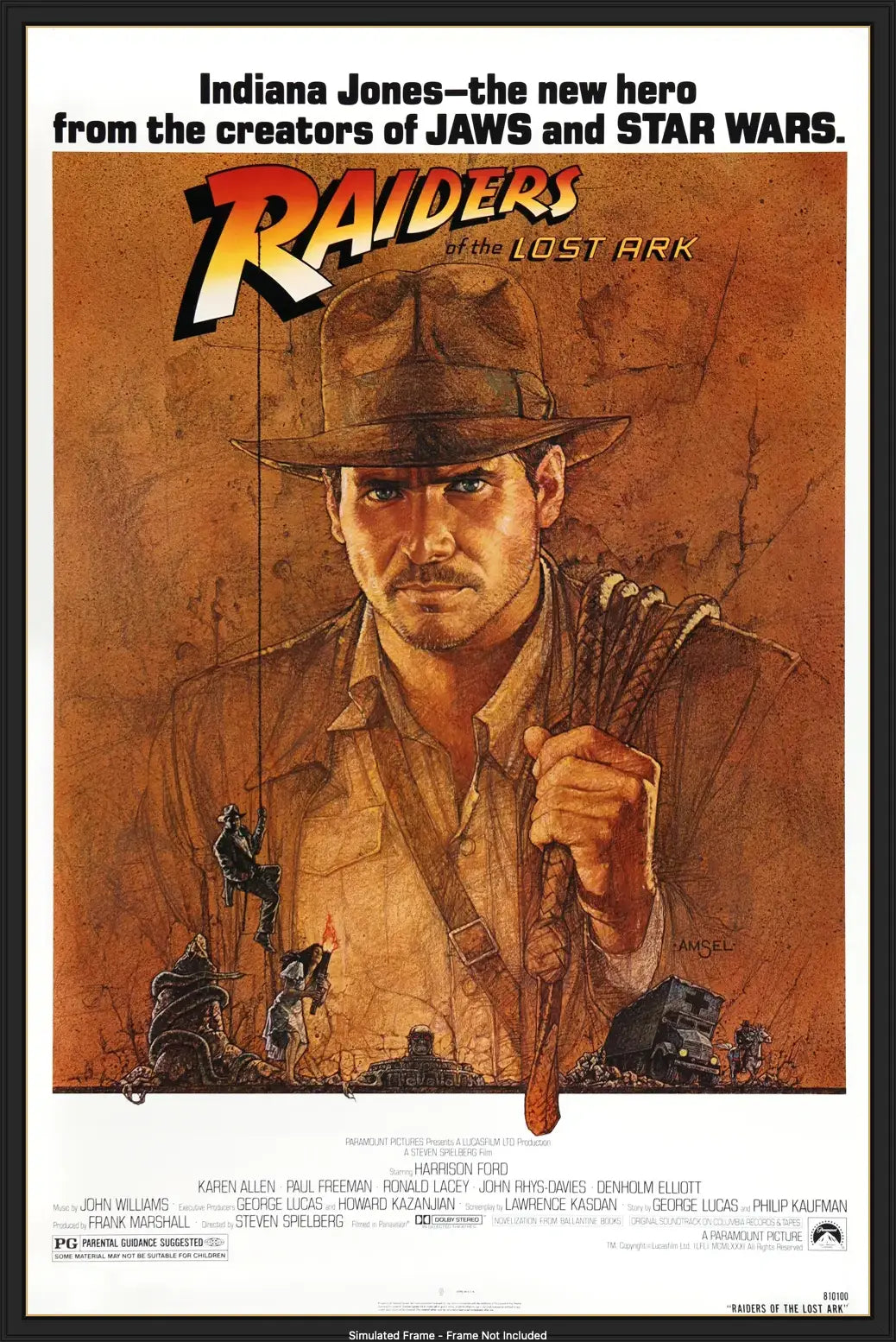 Raiders of the Lost Ark (1981) original movie poster for sale at Original Film Art - Vintage Movie Posters
