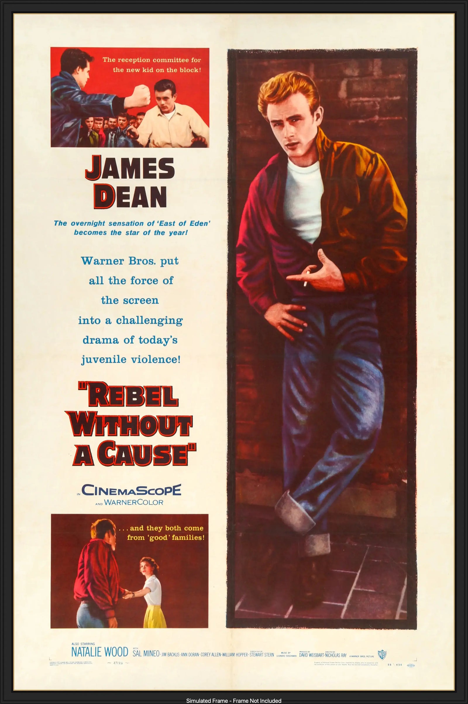 Rebel Without a Cause (1955) original movie poster for sale at Original Film Art - Vintage Movie Posters