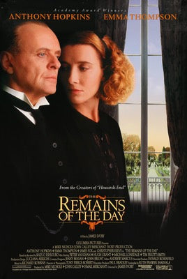 Remains of the Day (1993) original movie poster for sale at Original Film Art - Vintage Movie Posters
