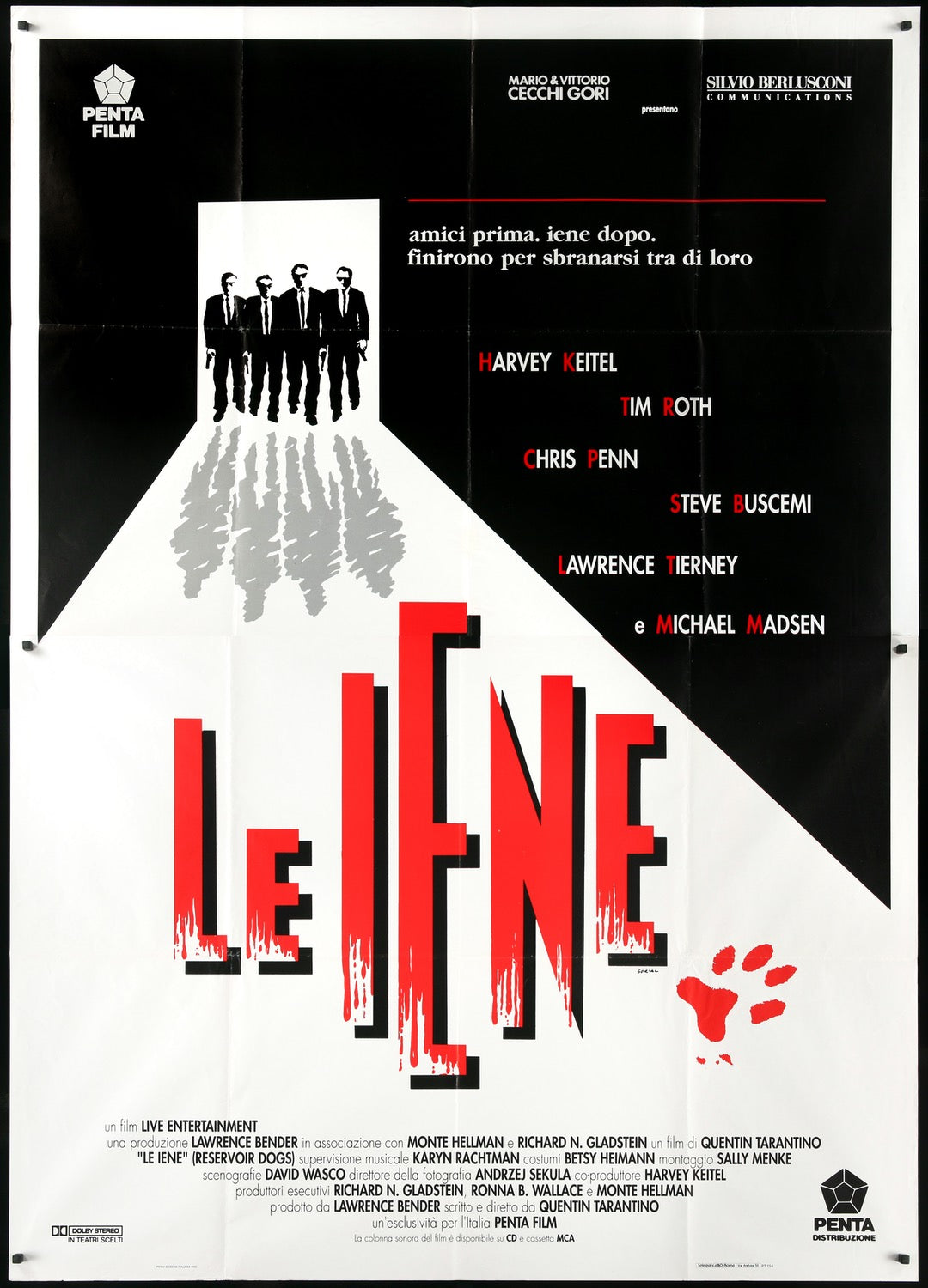 Reservoir Dogs (1992) original movie poster for sale at Original Film Art - Vintage Movie Posters