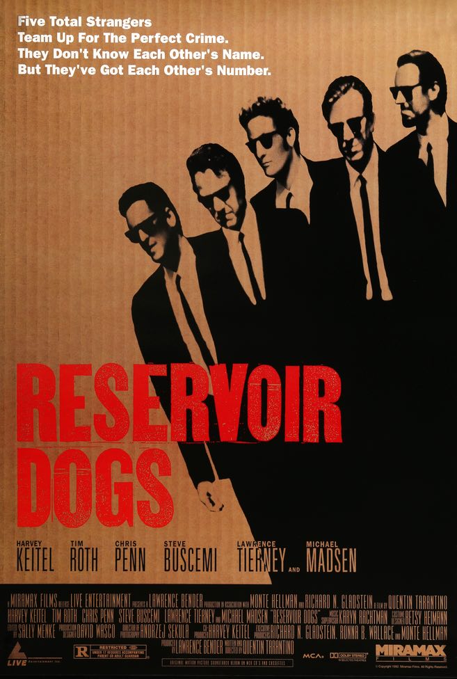 Reservoir Dogs (1992) original movie poster for sale at Original Film Art - Vintage Movie Posters