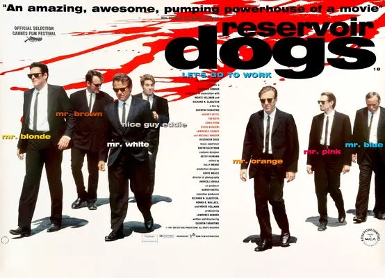 Reservoir Dogs (1992) original movie poster for sale at Original Film Art - Vintage Movie Posters