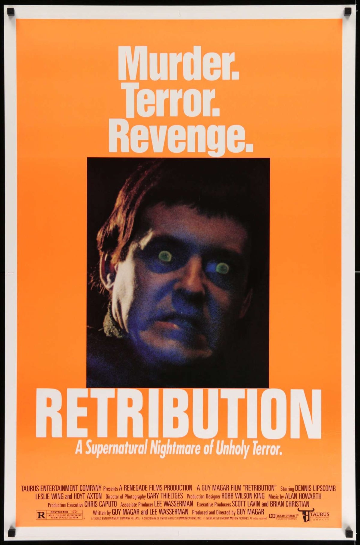 Retribution (1987) original movie poster for sale at Original Film Art - Vintage Movie Posters