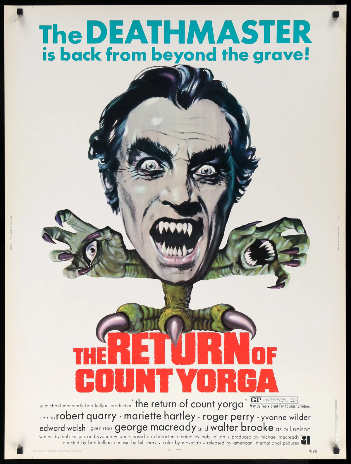 Return of Count Yorga (1971) original movie poster for sale at Original Film Art - Vintage Movie Posters