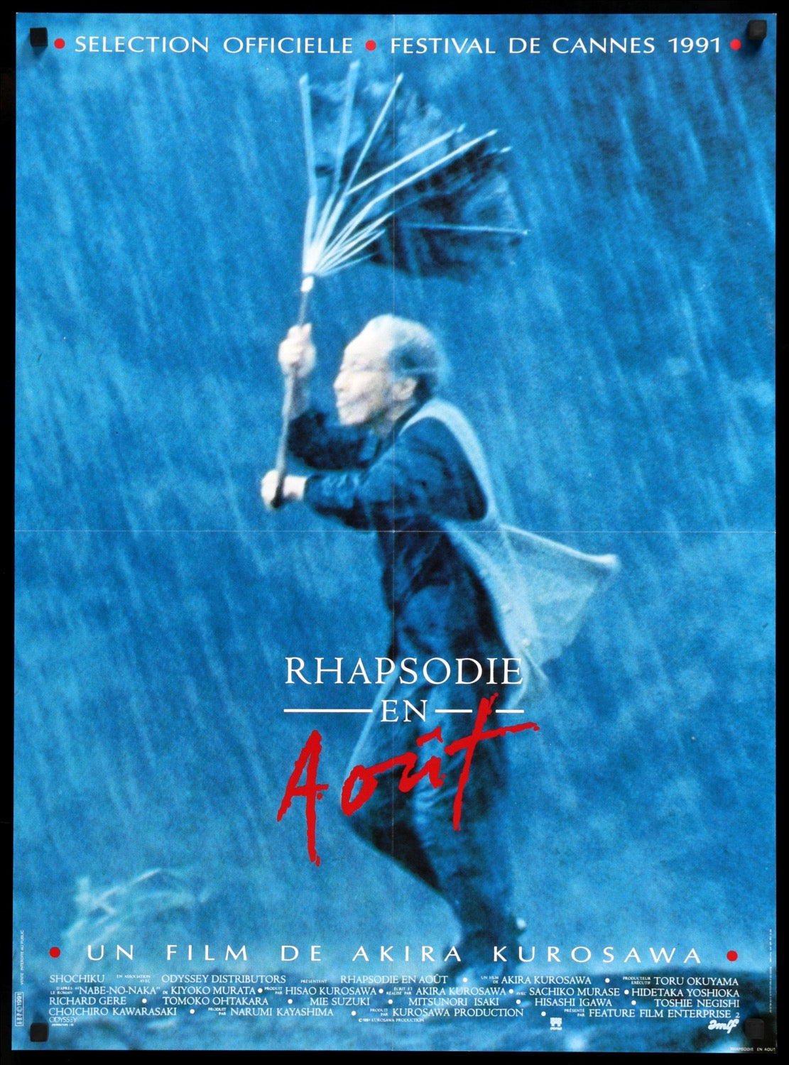 Rhapsody in August (1990) Original French Movie Poster - Original Film ...