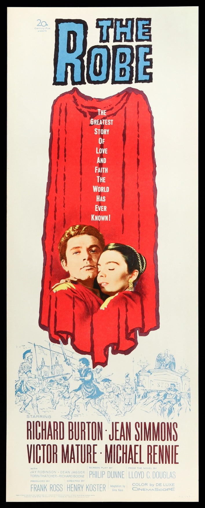 Robe (1953) original movie poster for sale at Original Film Art - Vintage Movie Posters