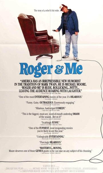 Roger & Me (1989) original movie poster for sale at Original Film Art - Vintage Movie Posters