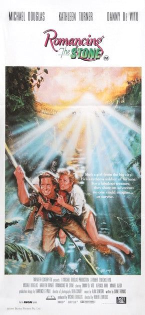 Romancing the Stone (1984) original movie poster for sale at Original Film Art - Vintage Movie Posters