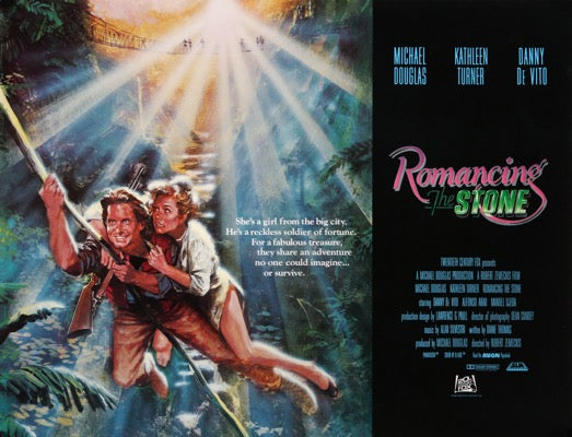 Romancing the Stone (1984) original movie poster for sale at Original Film Art - Vintage Movie Posters