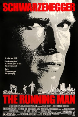 Running Man (1987) original movie poster for sale at Original Film Art - Vintage Movie Posters