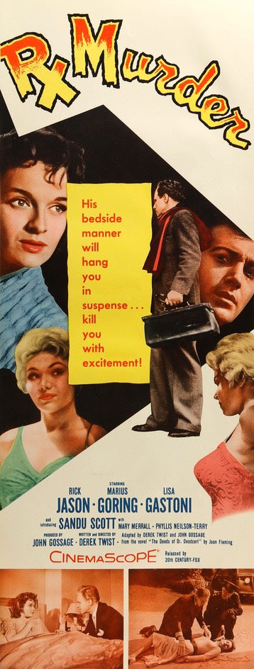 Rx for Murder (1958) original movie poster for sale at Original Film Art - Vintage Movie Posters