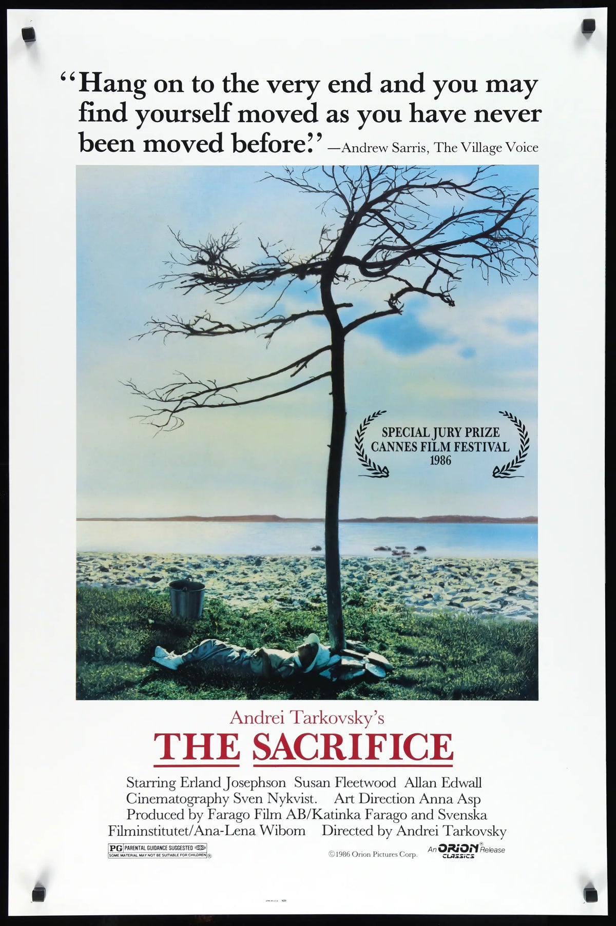 Sacrifice (1986) original movie poster for sale at Original Film Art - Vintage Movie Posters