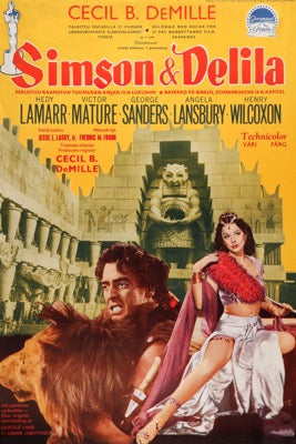 Samson and Delilah (1949) original movie poster for sale at Original Film Art - Vintage Movie Posters