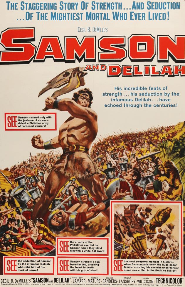 Samson and Delilah (1949) original movie poster for sale at Original Film Art - Vintage Movie Posters