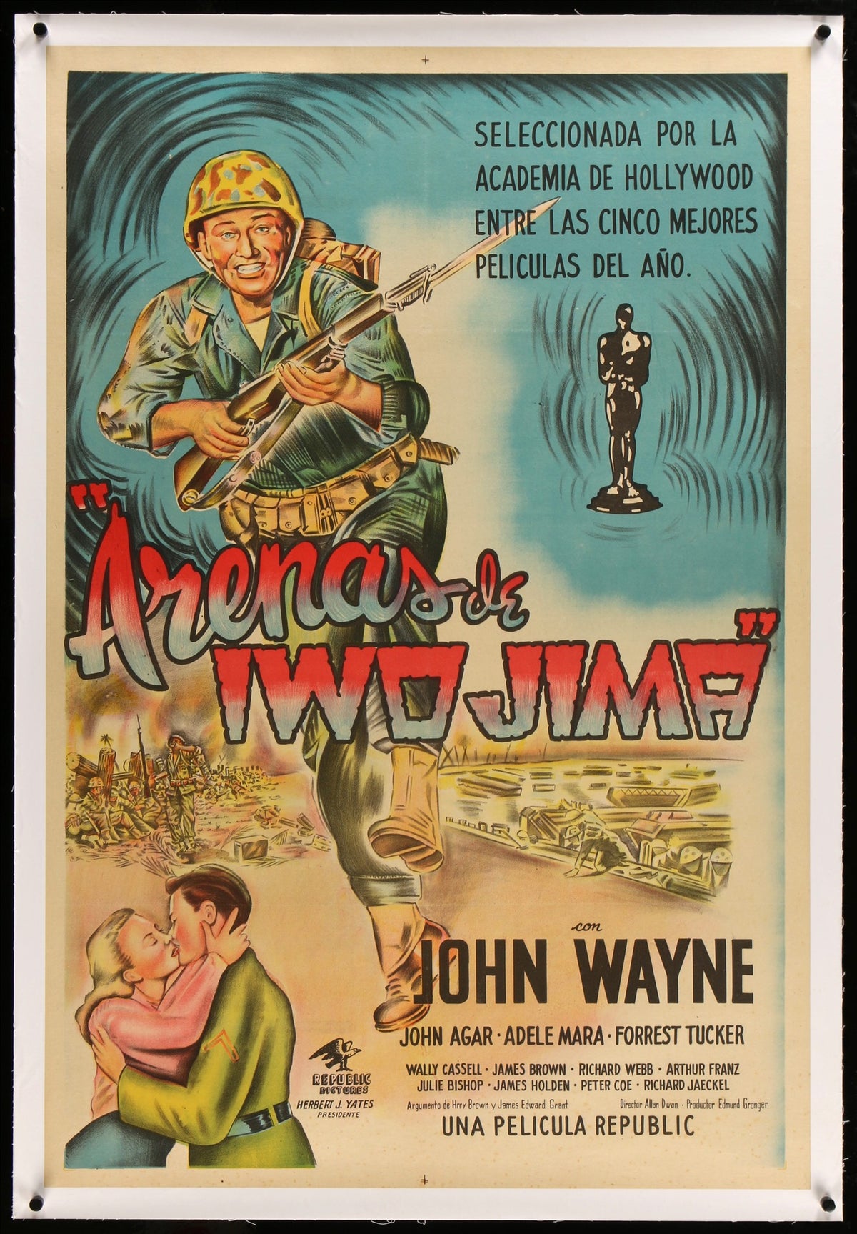 Sands of Iwo Jima (1950) original movie poster for sale at Original Film Art - Vintage Movie Posters