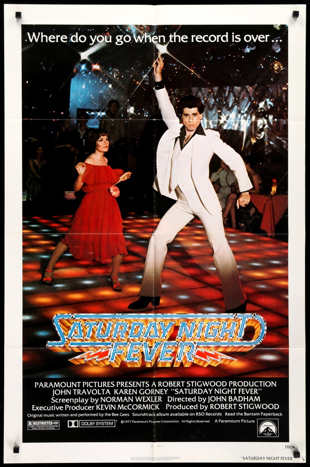 Saturday Night Fever (1977) original movie poster for sale at Original Film Art