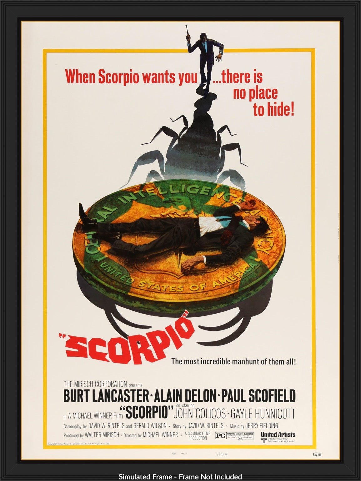 Scorpio (1973) original movie poster for sale at Original Film Art