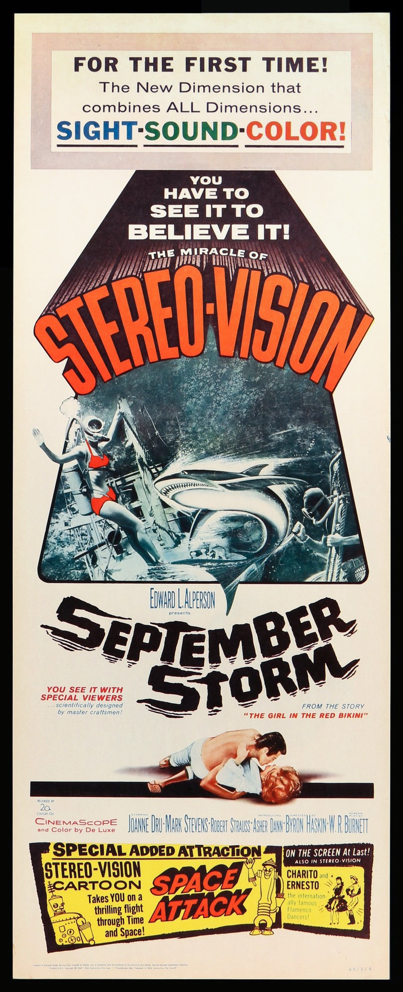 September Storm (1960) original movie poster for sale at Original Film Art - Vintage Movie Posters