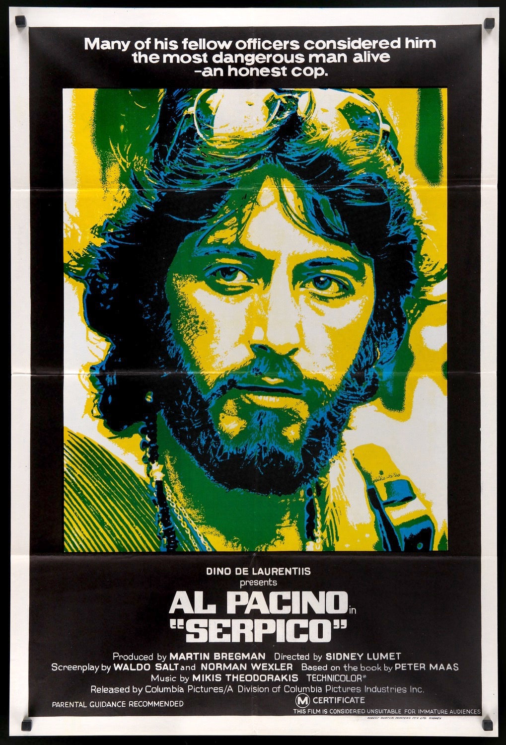 Serpico (1974) original movie poster for sale at Original Film Art - Vintage Movie Posters