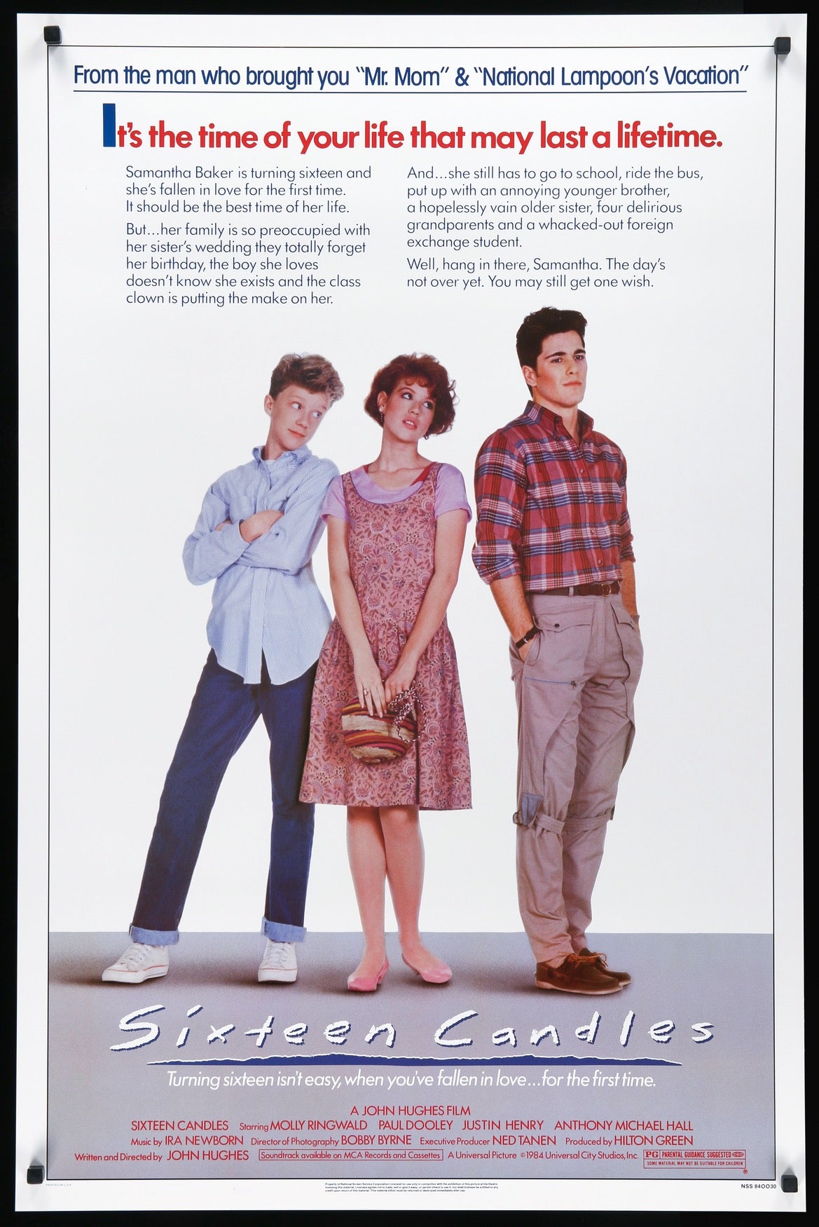 Sixteen Candles (1984) original movie poster for sale at Original Film Art - Vintage Movie Posters
