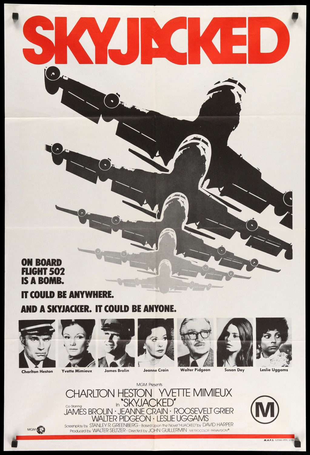 Skyjacked (1972) original movie poster for sale at Original Film Art