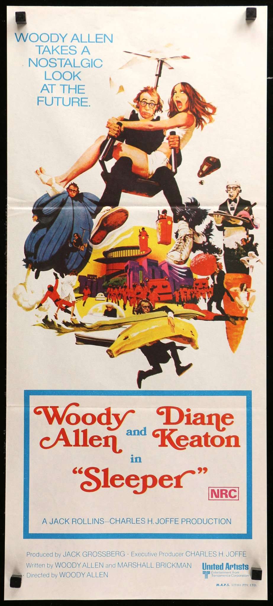 Sleeper (1973) original movie poster for sale at Original Film Art - Vintage Movie Posters